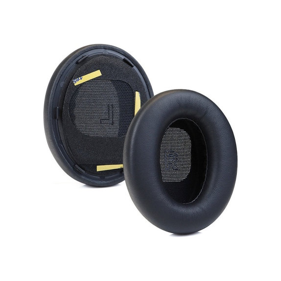 Ersatz-Ohrpolster für Bose QC Ultra, Memory-Schaumstoff + Leder, Schwarz, 1 Paar
