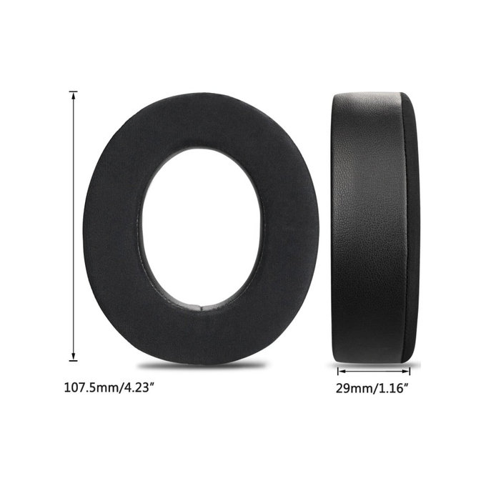 Ersatz-Ohrpolster für Corsair HS50, HS50 Pro, Memory-Schaumstoff + Textil, Schwarz, Kühlgel, 1 Paar