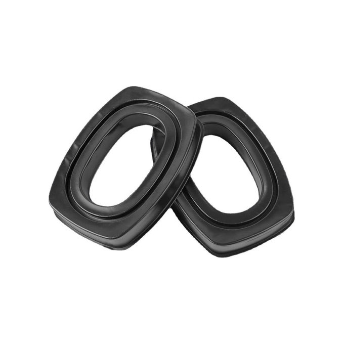 Ersatz-Ohrpolster für Howard Leight Impact, Memory-Schaumstoff + Leder, Schwarz, Kühlgel, 1 Paar