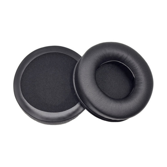 Ersatz-Ohrpolster für JBL Synchros E50BT, Memory-Schaumstoff + PU-Leder, Schwarz, 1 Paar