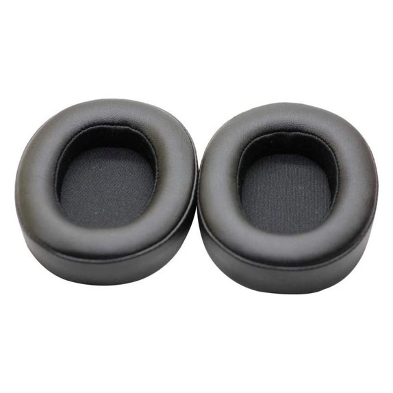 Ersatz-Ohrpolster für JBL Synchros E55BT, Memory-Schaumstoff + PU-Leder, Schwarz, 1 Paar