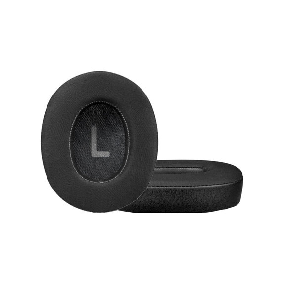 Ersatz-Ohrpolster für JBL Tune 700BT, 710BT, Memory-Schaumstoff + Leder + Textil, Schwarz, Kühlgel, 1 Paar
