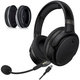 Ersatz-Ohrpolster für Kingston HyperX Cloud Orbit S, Memory-Schaumstoff + PU-Leder, Schwarz, 1 Paar
