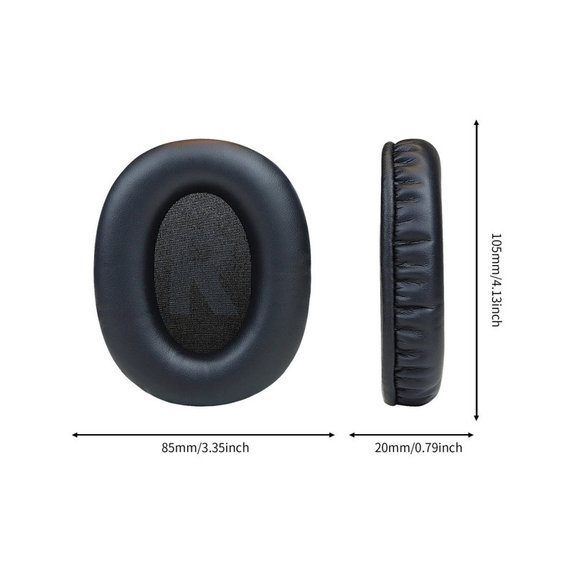 Ersatz-Ohrpolster für Logitech G Pro X, Memory-Schaumstoff + PU-Leder, Schwarz, 1 Paar