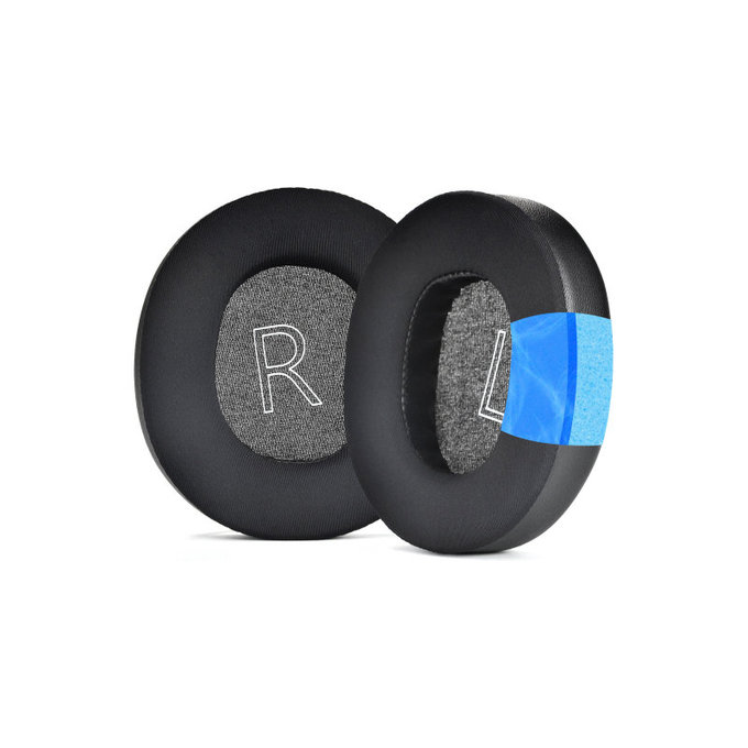 Ersatz-Ohrpolster für Microsoft Xbox Series, Memory-Schaumstoff + PU-Leder + Textil, Schwarz, Kühlgel, 1 Paar