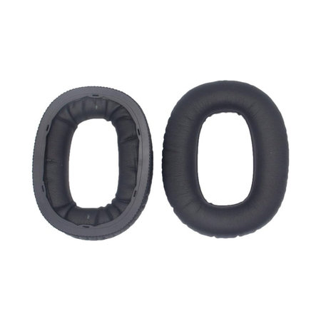 Ersatz-Ohrpolster für Marshall Monitor II, Memory-Schaumstoff + PU-Leder, Schwarz, 1 Paar