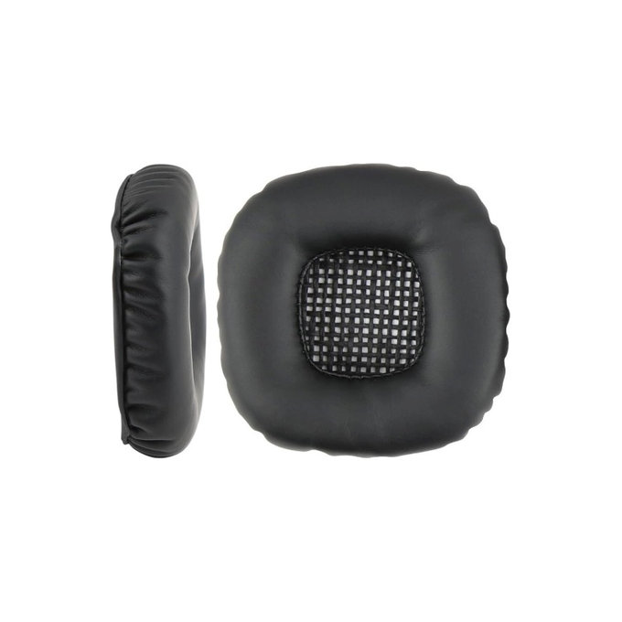 Ersatz-Ohrpolster für Marshall Major V, Memory-Schaumstoff + Leder, Schwarz, 1 Paar