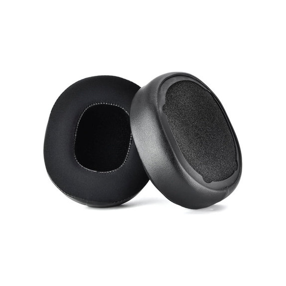 Ersatz-Ohrpolster für Skullcandy Hesh 3.0, Crusher, Venue, Memory-Schaumstoff + Leder + Textil, Schwarz, Kühlgel, 1 Paar