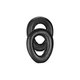 Ersatz-Ohrpolster für Sennheiser PXC550, PX550, Memory-Schaumstoff + Leder, Schwarz, 1 Paar