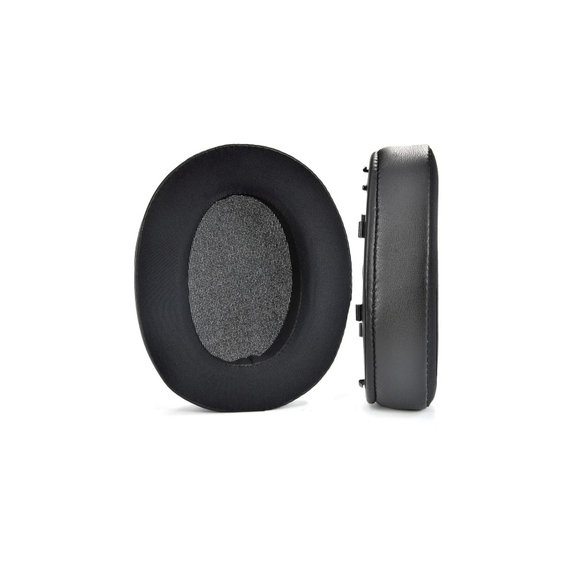 Ersatz-Ohrpolster für Sony WH-XB910N, Memory-Schaumstoff + Textil + Leder, Schwarz, Kühlgel, 1 Paar