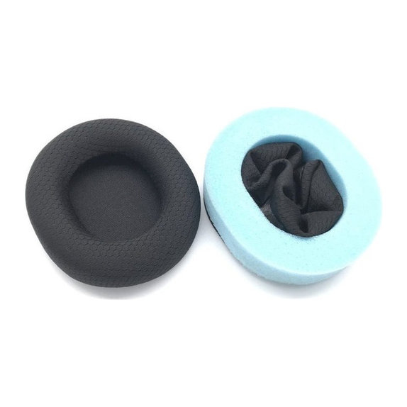 Ersatz-Ohrpolster für Steelseries Arctics 1, 3, 5, 7, 9 Pro, Memory-Schaumstoff + Textil, Schwarz, 1 Paar