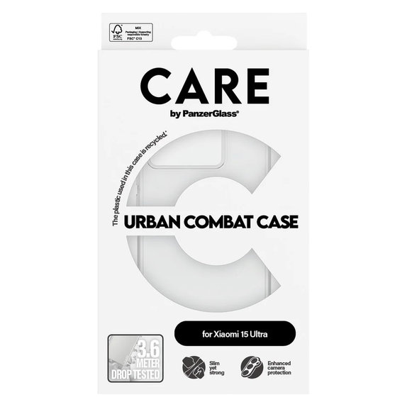 Hülle Urban Combat für Xiaomi 15 Ultra, Transparent, PanzerGlass
