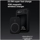 FixPremium - MagSafe PowerBank 5000mAh mit LED-Display, schwarz