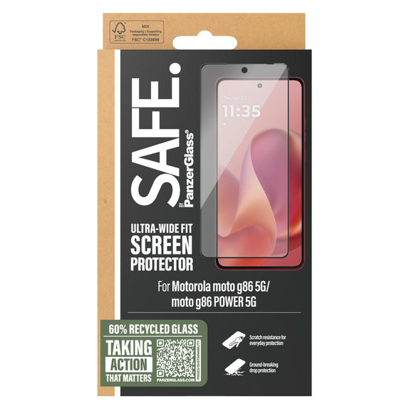 Panzerglas UWF für Motorola Moto G86 Power, Schwarz, SAFE by PanzerGlass