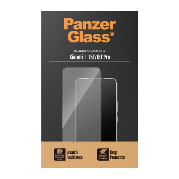 UWF Panzerglas für Xiaomi 15T/15T Pro, Schwarz, PanzerGlass