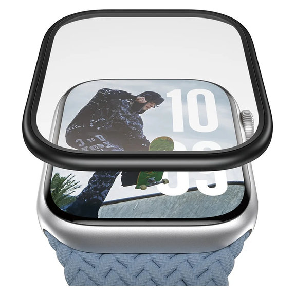 Panzerglas UWF METALLIC für Apple Watch 11/10 42 mm, Schwarz, PanzerGlass
