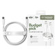 USB-C-Kabel, 60 W, Racing, 2 m, Silberweiß, empower