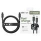 USB-C-Kabel, 240 W, Racing, 1, 2 m, Space Black, empower