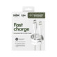 USB-C-Kabel, 240 W, Racing, 1,2 m, silberweiß, empower