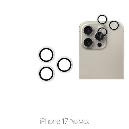 FixPremium Glass - Gehärtetes Glas für Rückkamera ohne Rahmen für iPhone 17 Pro Max