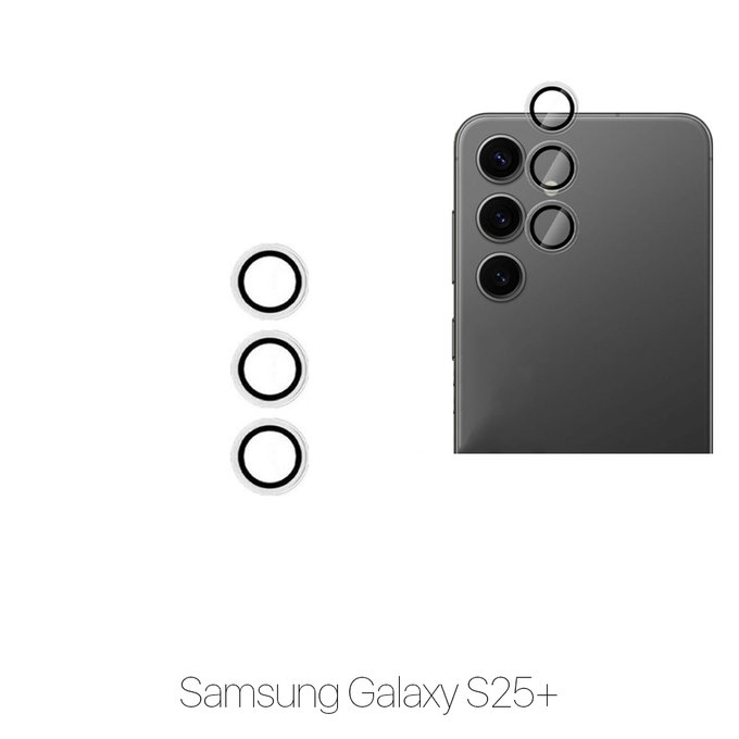 FixPremium Glass - Gehärtetes Glas für Rückkamera ohne Rahmen für Samsung S25+