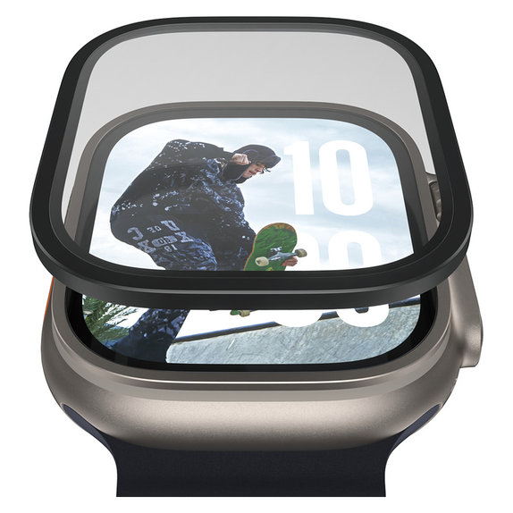 Panzerglas UWF METALLIC für Apple Watch Ultra 49 mm, Schwarz, PanzerGlass