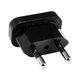 220V Netzstecker-Adapter von US auf EU (Schwarz)