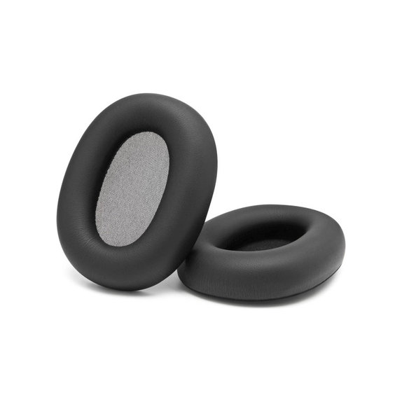 Ersatz-Ohrpolster für Sony WH-1000XM6, Memory-Schaumstoff + PU-Leder, Schwarz, 1 Paar