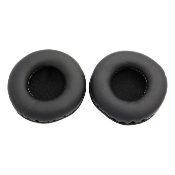 Ersatz-Ohrpolster für AKG K518, K518DJ, K81, K518LE, Memory-Schaumstoff + PU-Leder, Schwarz, 1 Paar