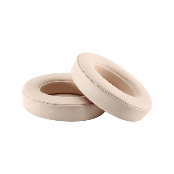 Ersatz-Ohrpolster für Beats Studio 2.0 und 3.0, Memory-Schaumstoff + PU-Leder, Beige, 1 Paar