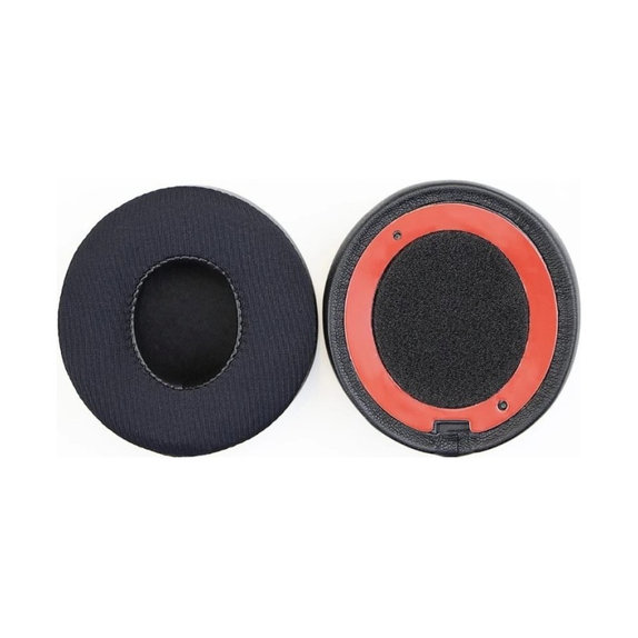 Ersatz-Ohrpolster für Beats Solo 2 und 3, Memory-Schaumstoff + Textil + Neopren, Schwarz, Kühlgel, 1 Paar