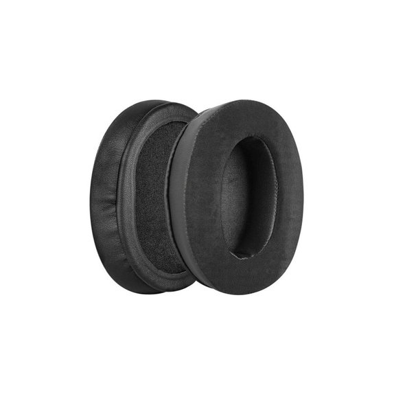 Ersatz-Ohrpolster für Kingston HyperX Cloud, Memory-Schaumstoff + Neopren + PU-Leder, Schwarz, 1 Paar