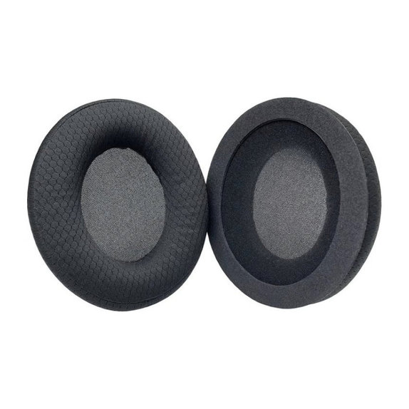 Ersatz-Ohrpolster für Kingston HyperX Stinger Core, Memory-Schaumstoff + Textil, Schwarz, 1 Paar
