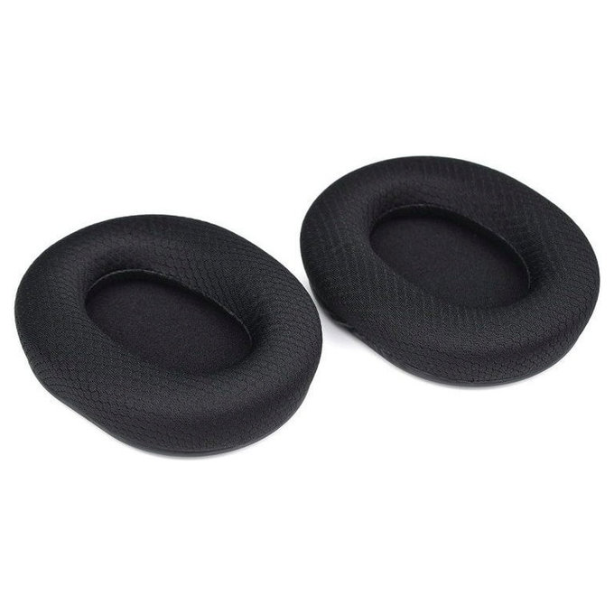 Ersatz-Ohrpolster für Razer Blackshark V2, V2X, V2 Pro, V2 SE, Memory-Schaumstoff + Textil, Schwarz, 1 Paar