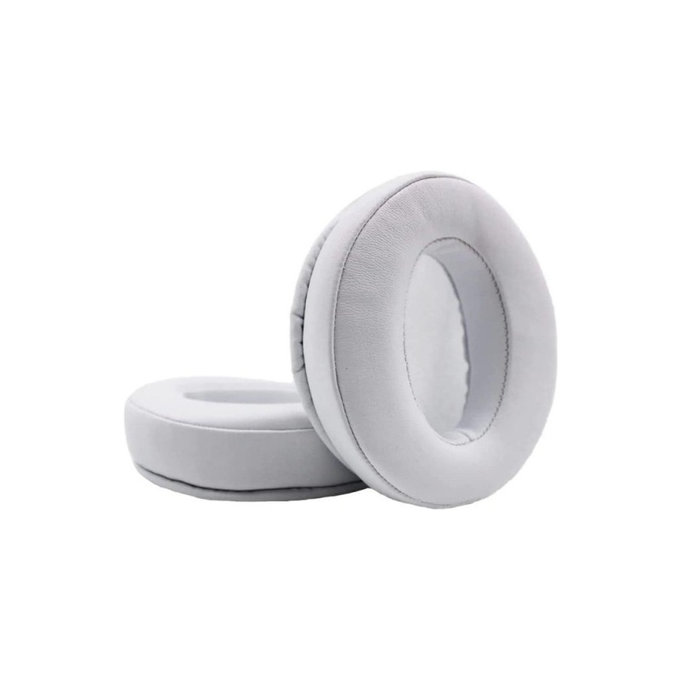 Ersatz-Ohrpolster für Sennheiser HD300, 300BT, 4.50BTNC, Memory-Schaumstoff + PU-Leder, Weiß, 1 Paar