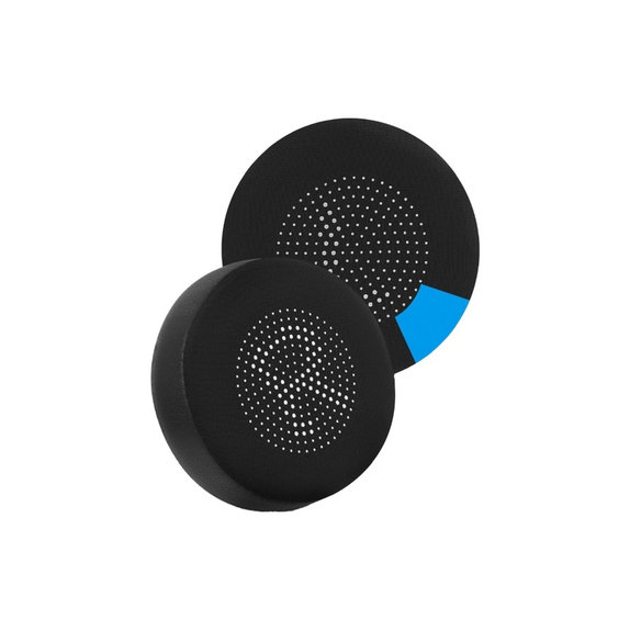 Ersatz-Ohrpolster für Jabra Evolve 75, 75+, UC, MS, Memory-Schaumstoff + PU-Leder, Schwarz, Kühlgel, 1 Paar