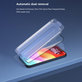 FullCover Panzerglas mit Applikator für iPhone 15 Pro, Devia