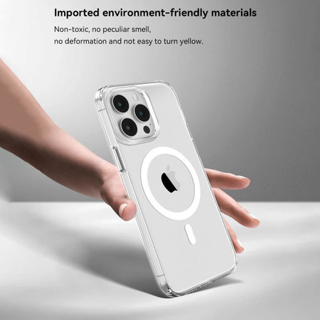 Hülle Elemental mit MagSafe für iPhone 15, Transparent, Devia