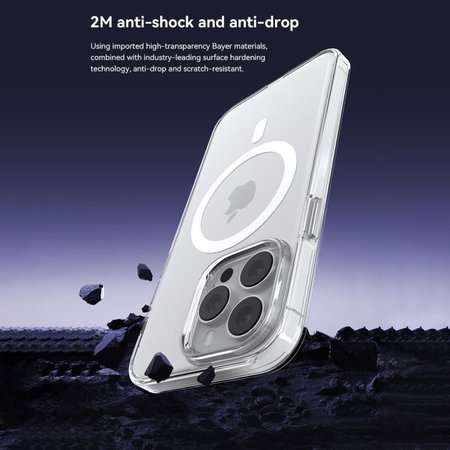 Hülle Elemental mit MagSafe für iPhone 15, Transparent, Devia