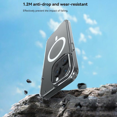 Hülle Clear mit MagSafe für iPhone 15 Pro, Transparent, Devia