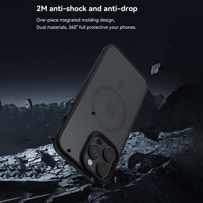 Hülle Pino mit MagSafe für iPhone 15 Plus, Schwarz, Devia