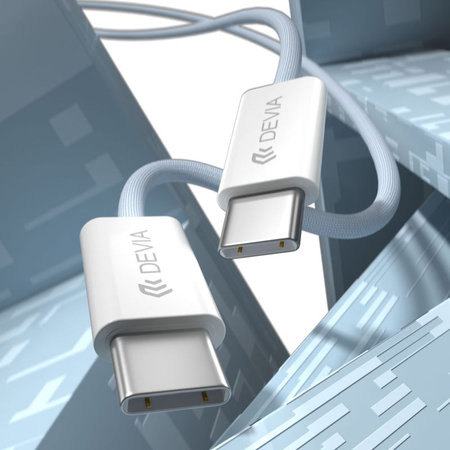 USB-C / USB-C Kabel Smart, PD 60W, 1m, Weiß, Devia