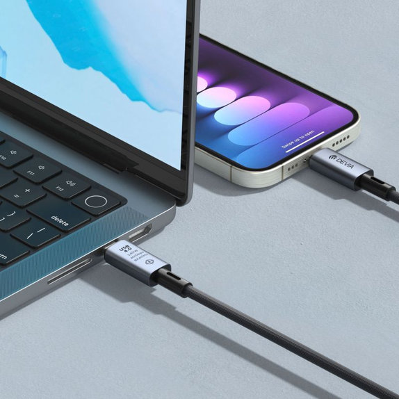 USB-C / USB-C Kabel Extreme Speed, 240W, 8K 60Hz, 1m, Schwarz, Devia