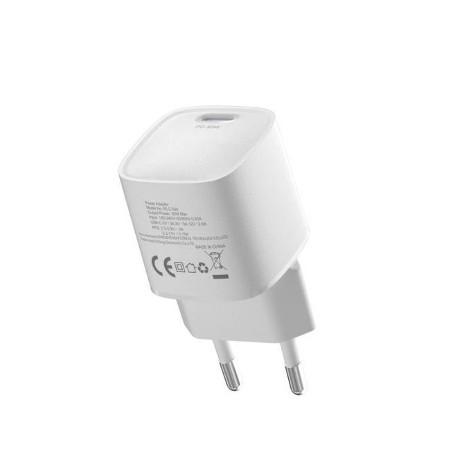 Ladeadapter Mini USB-C, PD 30W, Weiß, Devia