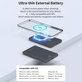 MagSafe Powerbank Extreme Speed Mini mit Display, PD 20W, 5000mAh, Space Grey, Devia