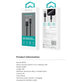 USB / USB-C Kabel Gracious, 2.1A, 2m, Schwarz, Devia
