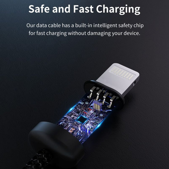 Lightning / USB Kabel Gracious, 2,4A, 2m, Schwarz, Devia