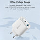 Ladeadapter Extreme Speed, 2x USB-C + USB-A, PD 65W, Weiß, Devia