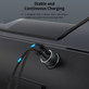 Auto Ladegerät Extreme Speed USB-C + USB-A, PD 30W, QC 3.0 18W, Grau, Devia