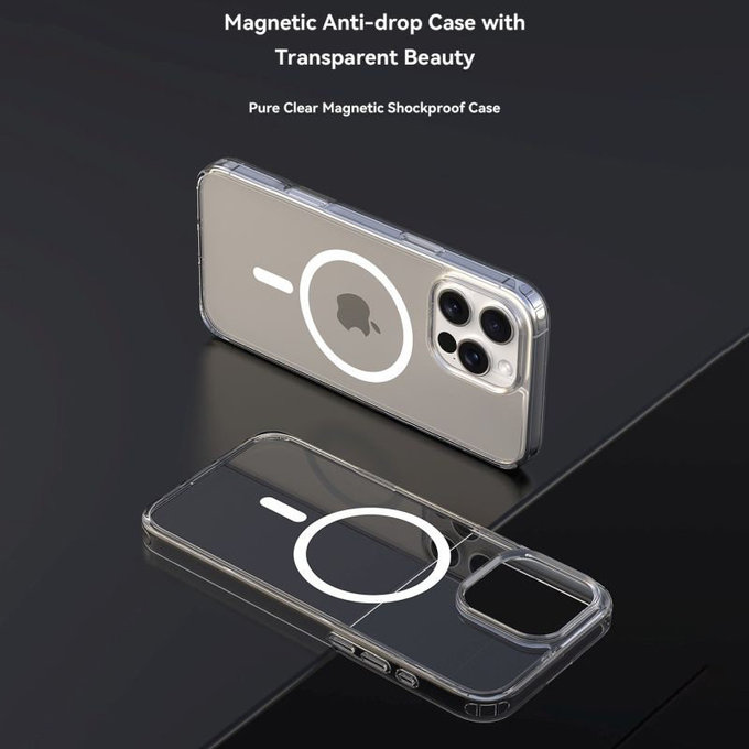 Hülle Clear mit MagSafe für iPhone 16 Pro, Transparent, Devia